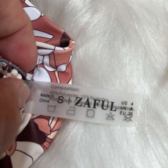 NWT Zaful Floral 2 Piece String Bikini - Picture 4 of 9